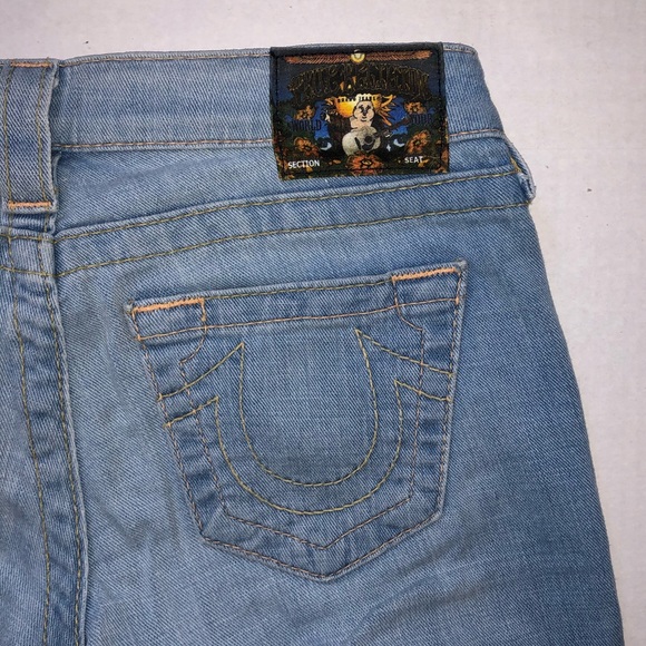 True Religion Light Wash Capri Jeans 26 - Picture 6 of 7